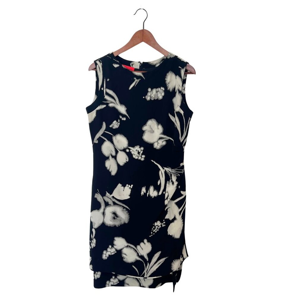Emanuel Ungaro Vintage Paris Abstract Floral Dress Size 12